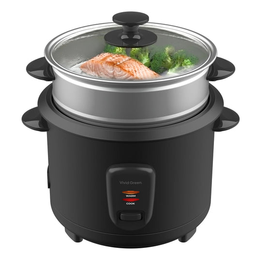 Rijstkoker met Stoommand - 1.5L - 8 Porties - Antiaanbaklaag