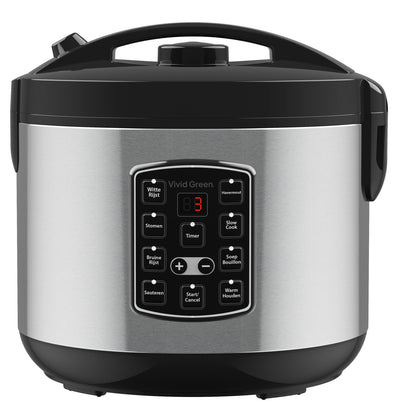 Rijstkoker met Stomer - 1.8L - Slowcooker met Timer