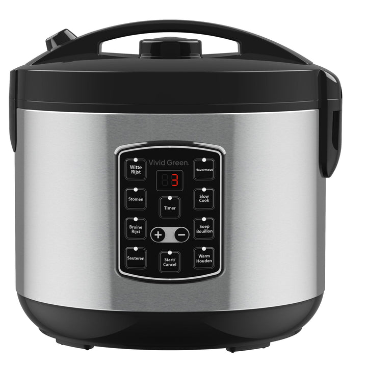 Rijstkoker met Stomer - 1.8L - Slowcooker met Timer