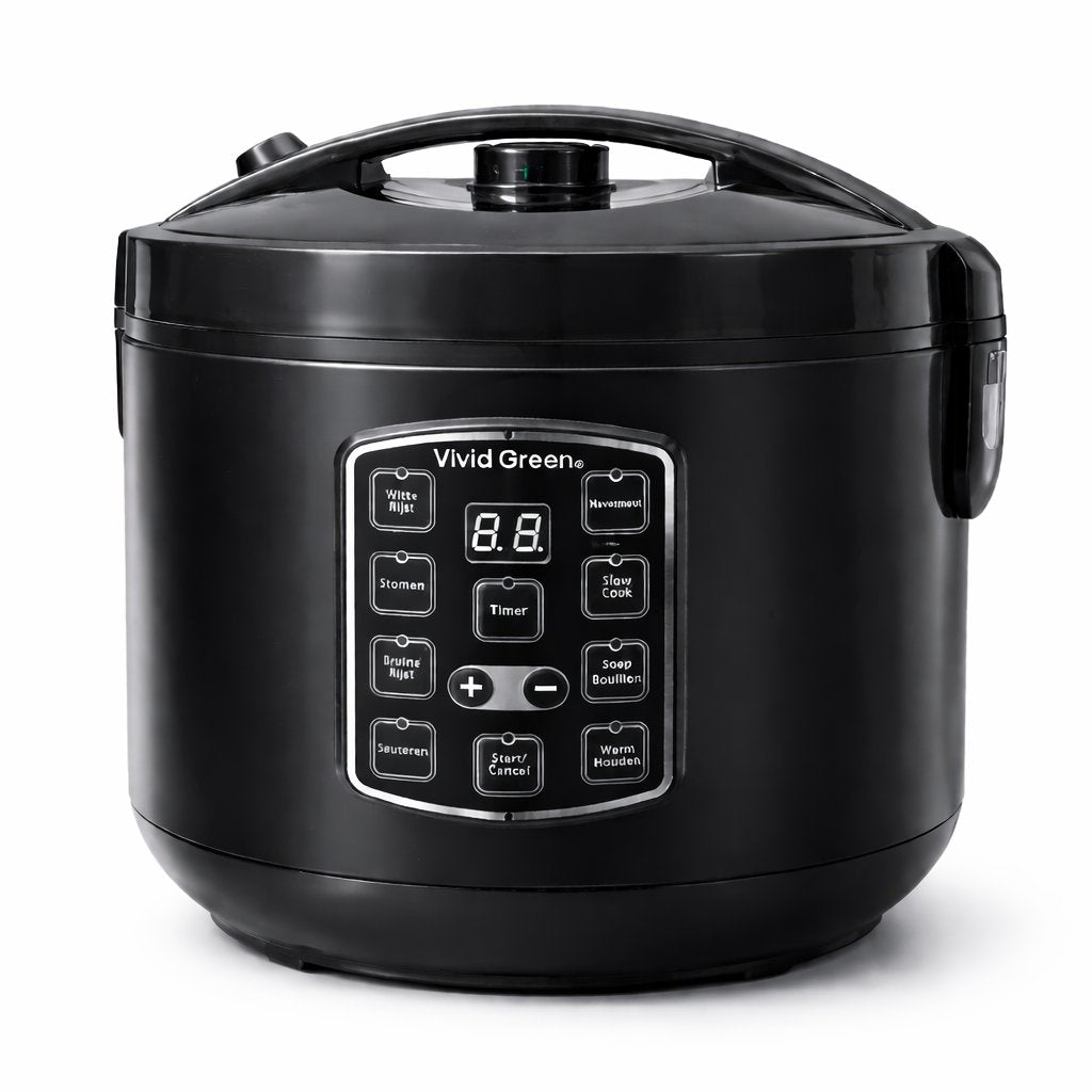 Rijstkoker met Stomer - 1.5L - Slowcooker met Timer - 8 Porties