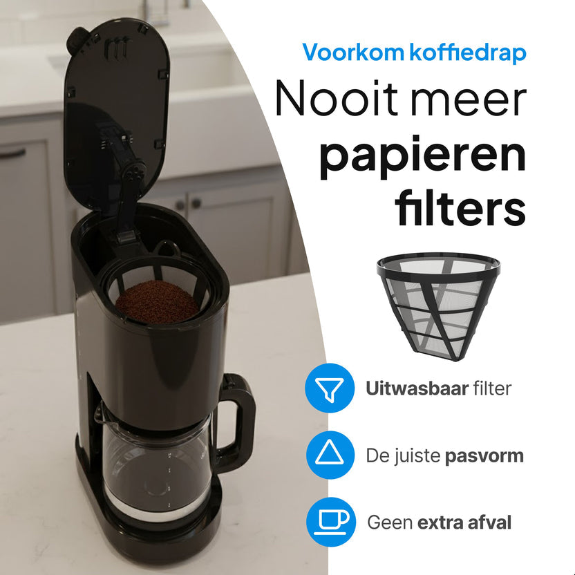 Koffiezetapparaat Filterkoffie 1,25 Liter Met Glazen Kan