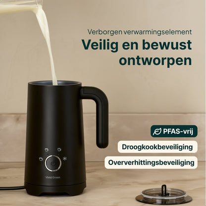 4-in-1 Melkopschuimer - PFAS-vrij - Antikleeflaag
