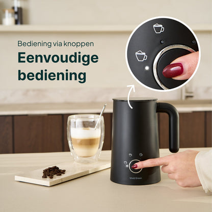 4-in-1 Melkopschuimer - PFAS-vrij - Antikleeflaag
