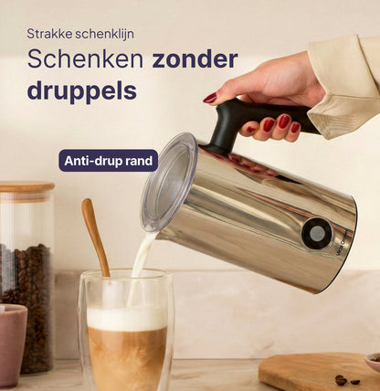 4-in-1 Melkopschuimer - PFAS-vrij - Antikleeflaag