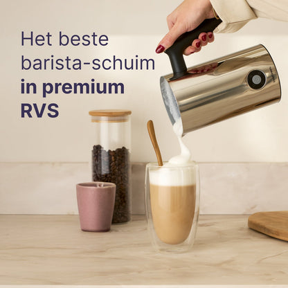 4-in-1 Melkopschuimer - PFAS-vrij - Antikleeflaag