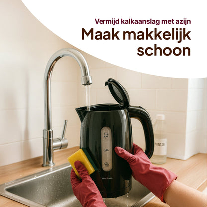 Waterkoker - 1,7L - 2200W - Met Uitneembaar Kalkfilter - Zwart