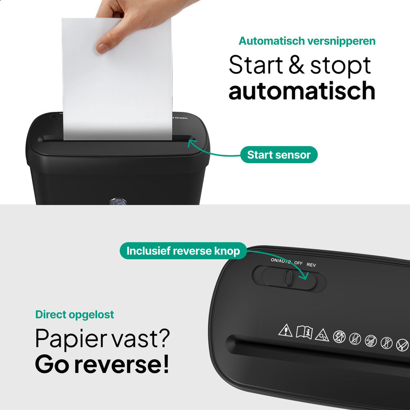 Papierversnipperaar - Compacte Papiervernietiger 8 Liter