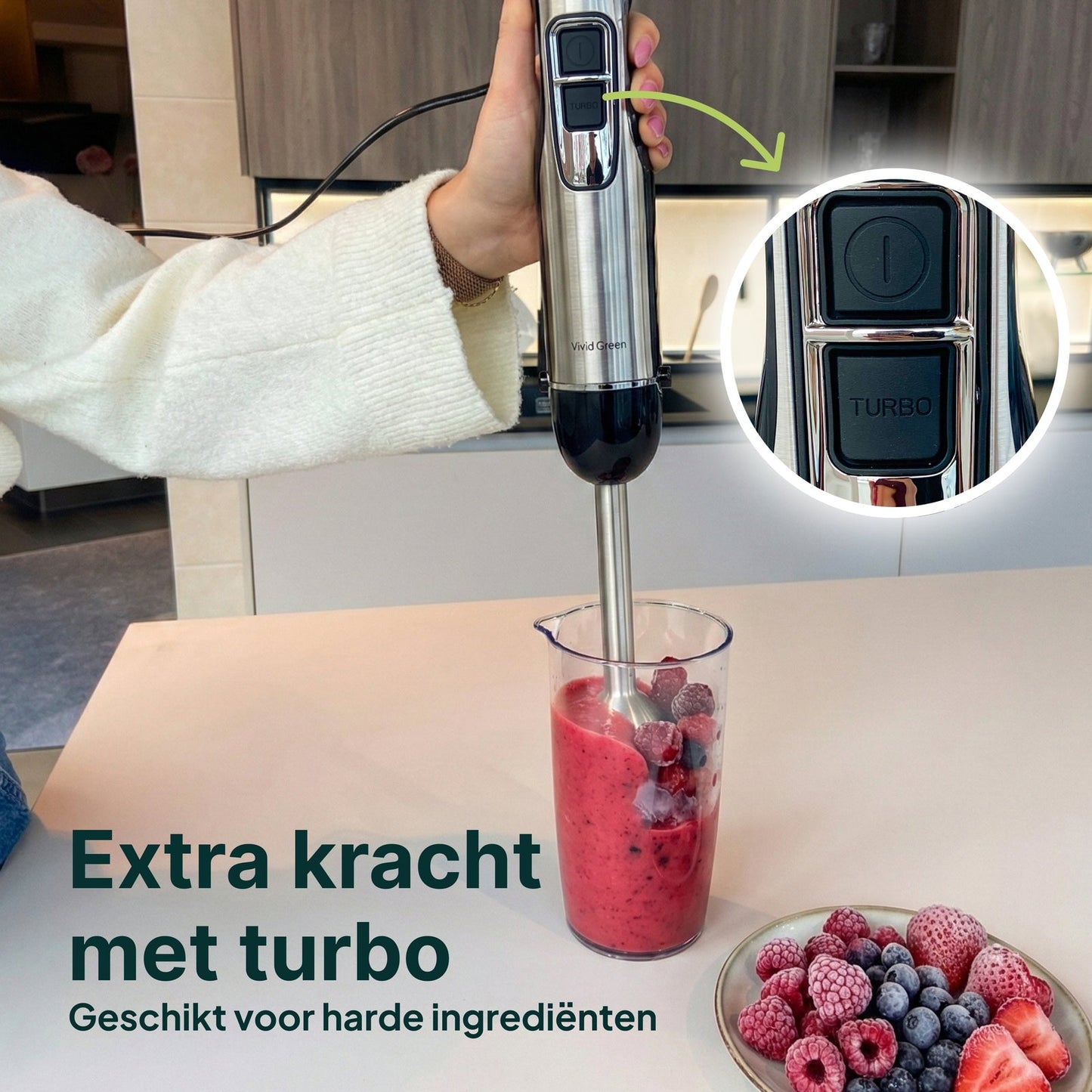 Staafmixer met Maatbeker - 1000W - Vaatwasserbestendig