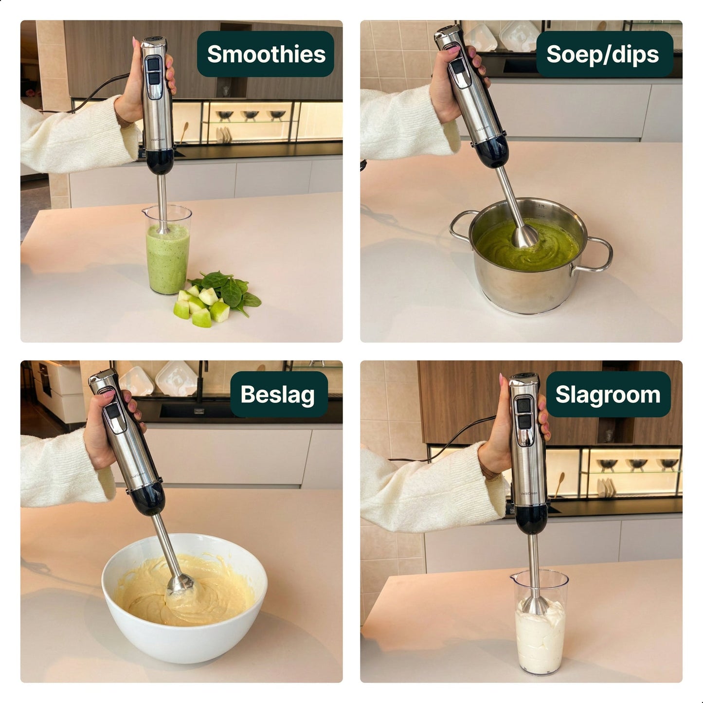 Staafmixer met Maatbeker - 1000W - Vaatwasserbestendig