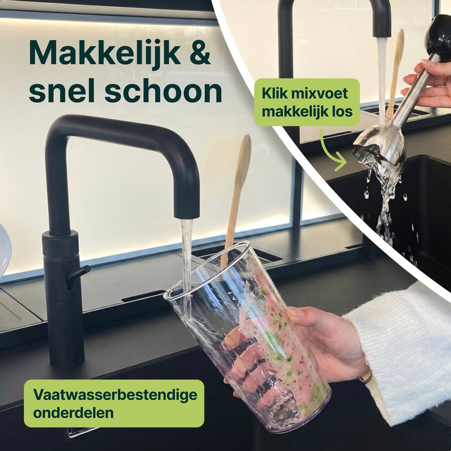 Staafmixer met Maatbeker - 1000W - Vaatwasserbestendig