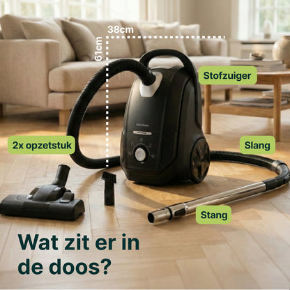 Stofzuiger met herbruikbare Zak - Snoerlengte 11 meter