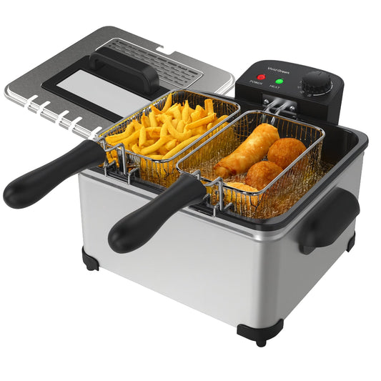 Frituurpan - 5 Liter - 3 Manden -  Friteuse