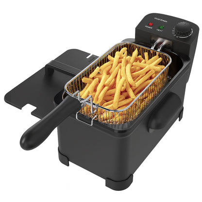 Frituurpan - 3 Liter - 2000W - Friteuse - Koude Zone - RVS