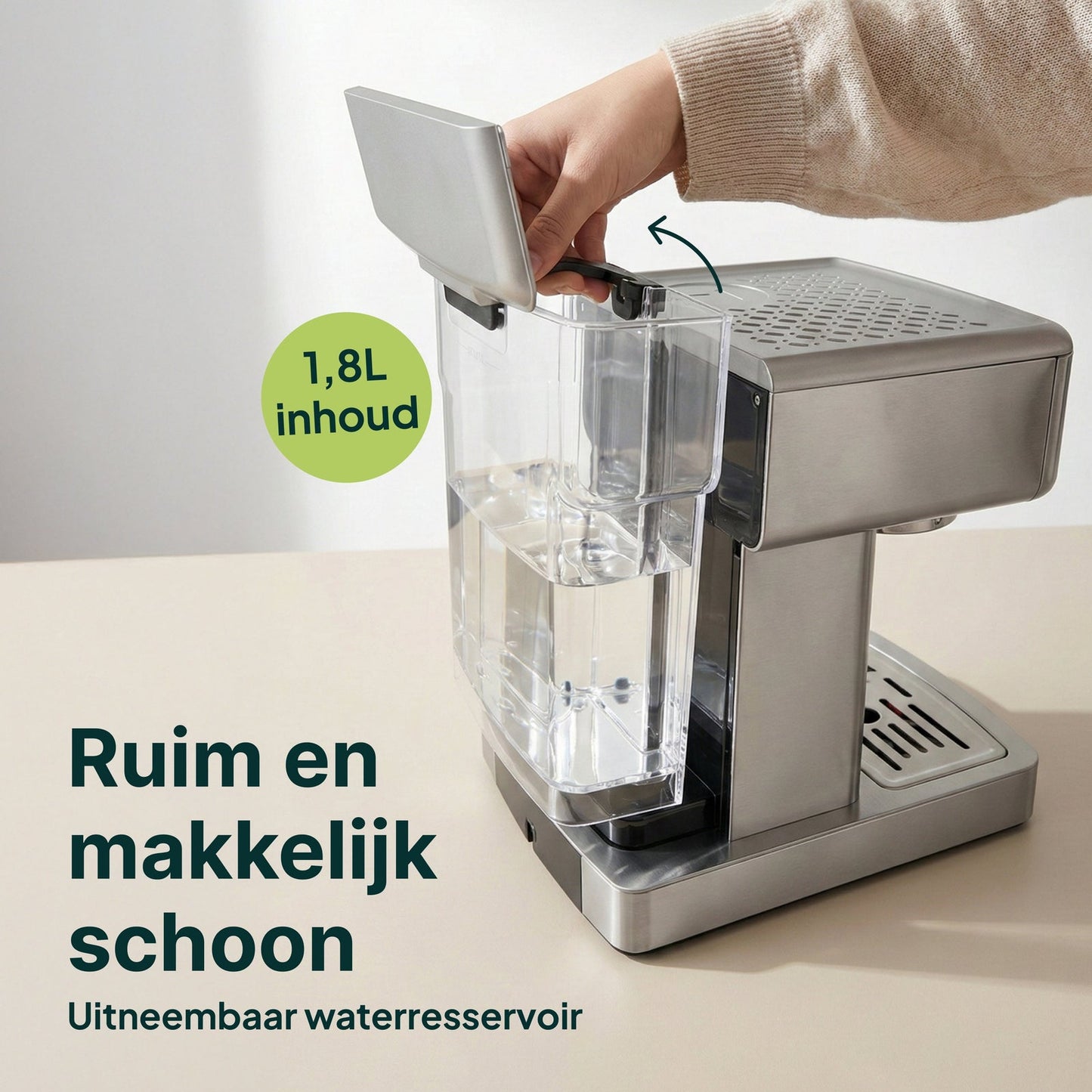 Espressomachine - 20 Bar - Pistonmachine met stoompijpje