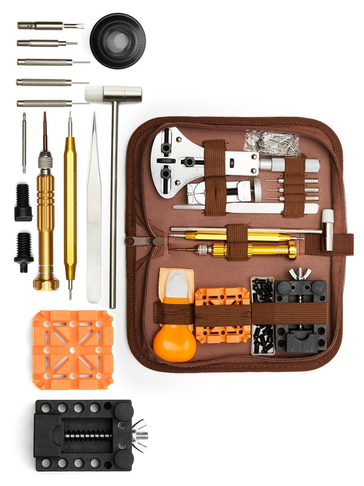 Horloge reparatie set 155-delig - Horlogekast opener