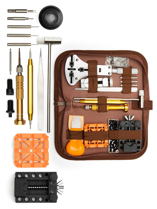Horloge reparatie set 155-delig - Horlogekast opener