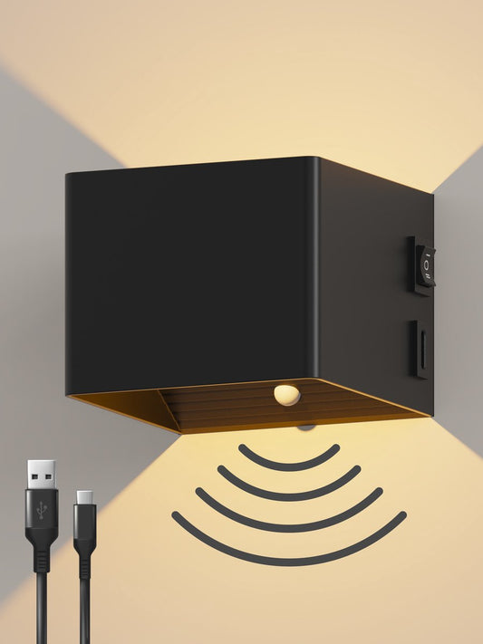 Oplaadbare Wandlamp - 1 pack - Extra grote accu - 7800 mAh - Bewegingssensor - Binnen