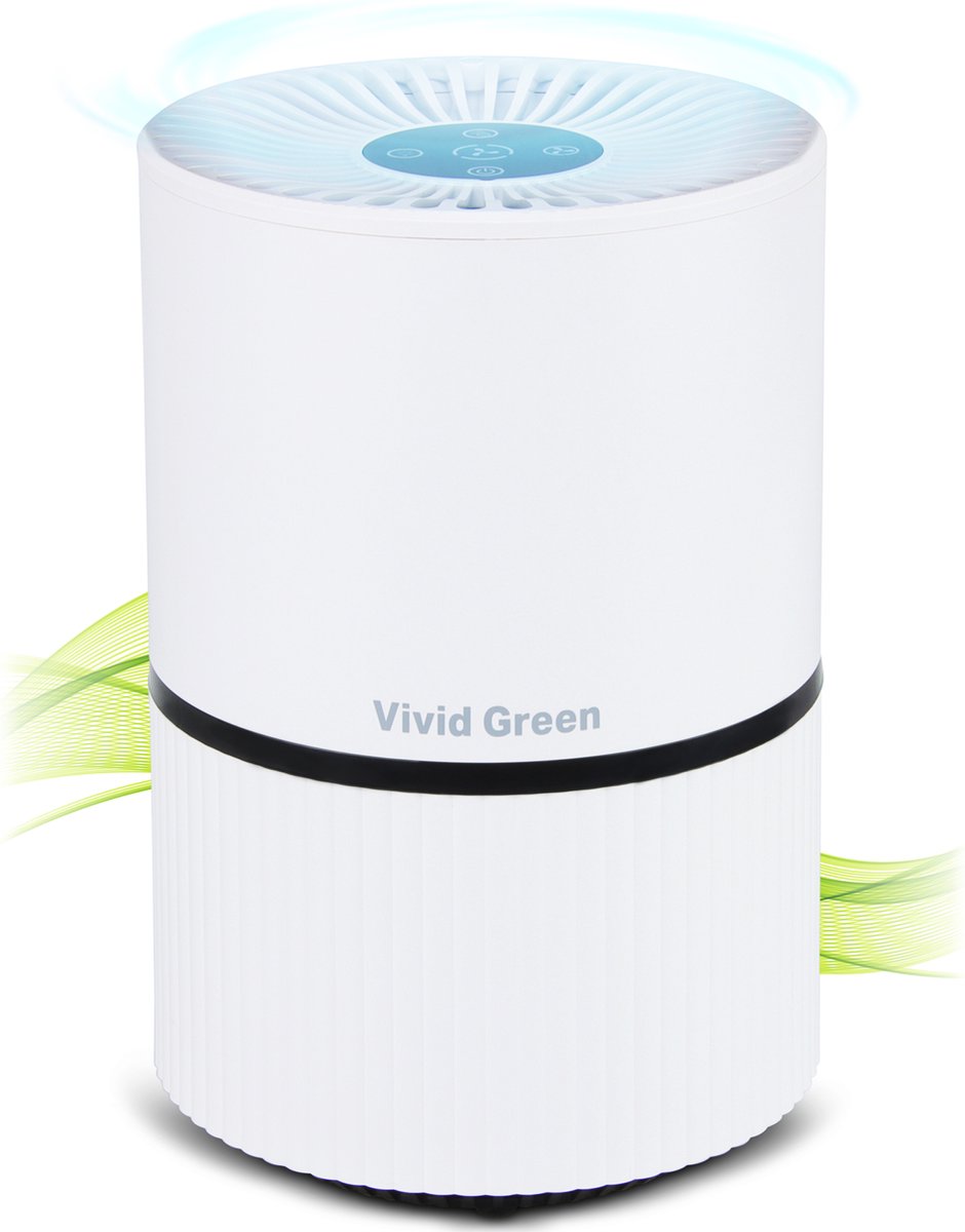 Luchtreiniger - Air Purifier - Luchtreinigers met Ionisator - HEPA Filter - Wit