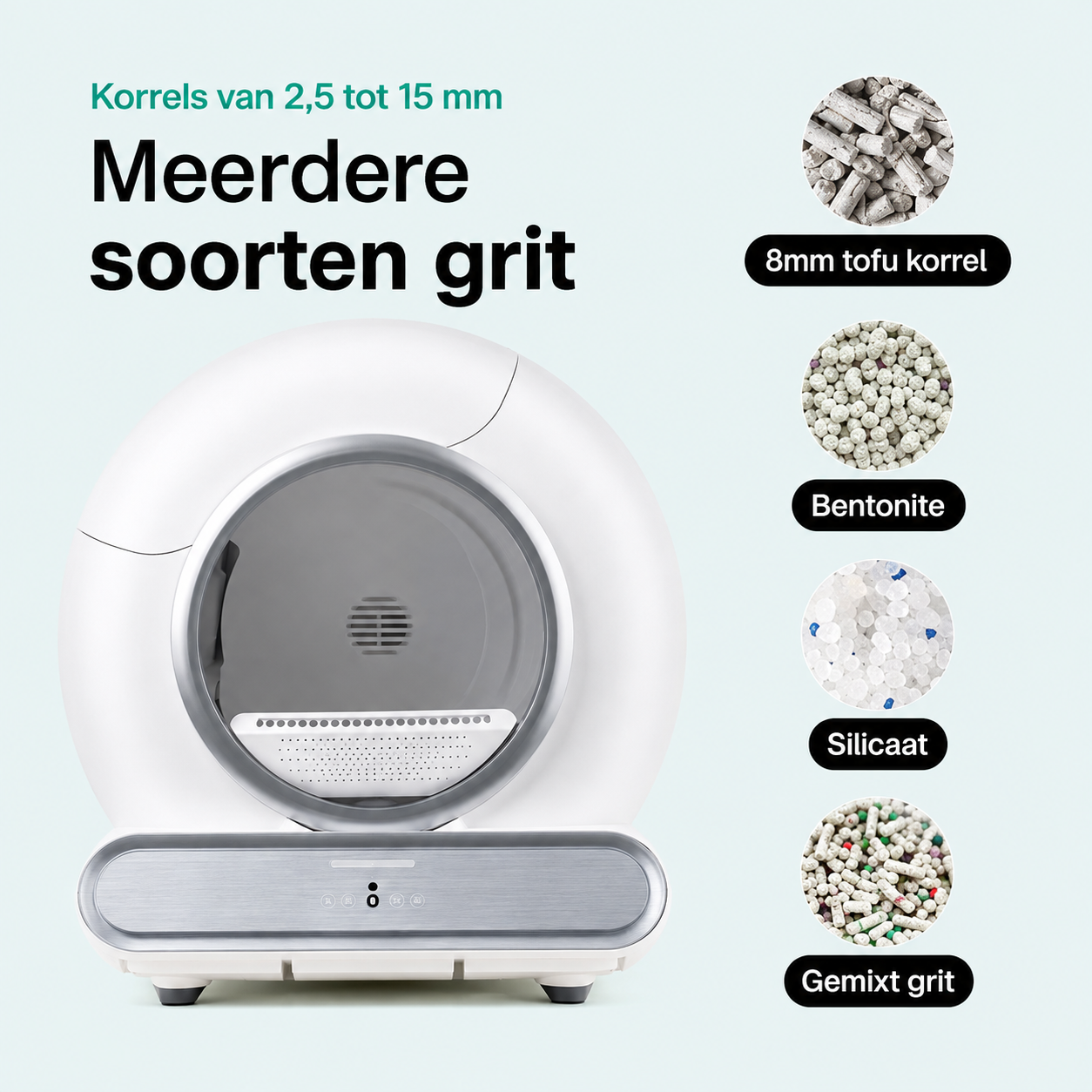 Automatische kattenbak -Zelfreinigende Kattenbak Inclusief App - 65L - 4 standen