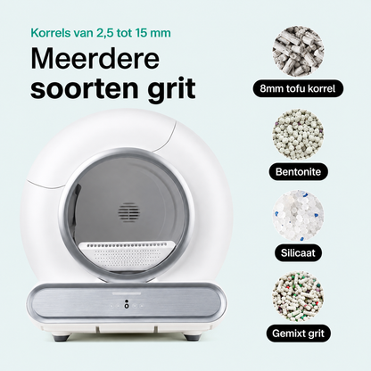 Automatische kattenbak -Zelfreinigende Kattenbak Inclusief App - 65L - 4 standen