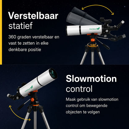 Telescoop complete set - 375x zoom - Sterrenkijker - Geschikt voor kinderen en volwassenen - Wit
