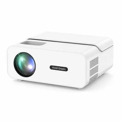 Beamer 10.000 Lumen - 1080P Full HD - Wifi Projector - Streamen vanaf je telefoon - Mini Beamer - Beamers - IOS & Android - Smart - Wit