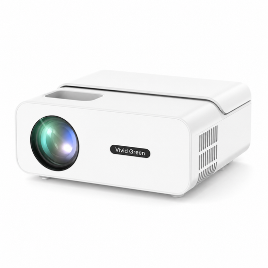 Beamer 10.000 Lumen - 1080P Full HD - Wifi Projector - Streamen vanaf je telefoon - Mini Beamer - Beamers - IOS & Android - Smart - Wit